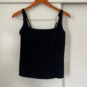 Abercombie & Fitch Cotton Blend Squareneck Corset Top